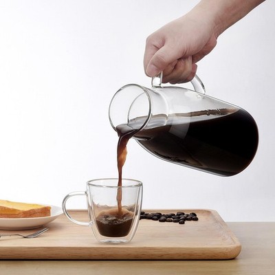 Tea Pot Cold Brew Coffee Maker 1,5 l klar bequemes Griff handgebrauter