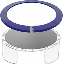 Blue 15 Ft 14 Ft 12Ft Trampoline Spring Cover, with Easy Install Split Design, U