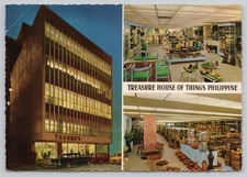 Postcard Manila, Philippines, Tesoro Building Native Products Vintage 6x4" A8698
