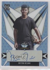 2021 Leaf Valiant Platinum Blue 26/35 Bryan Acuna #BA-BA1 Auto qf8