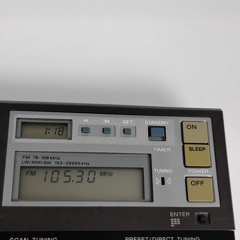 Radio digital portátil mundial Sony ICF-7600D radio FM/LW/MW/SW bolsillo sintetizado Foto 4 de 4