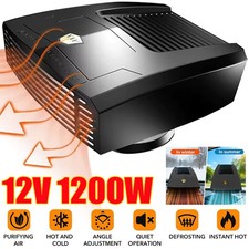 1200W Heater Portable Heating Cooling Fan Defroster Demister for Car Truck 12V