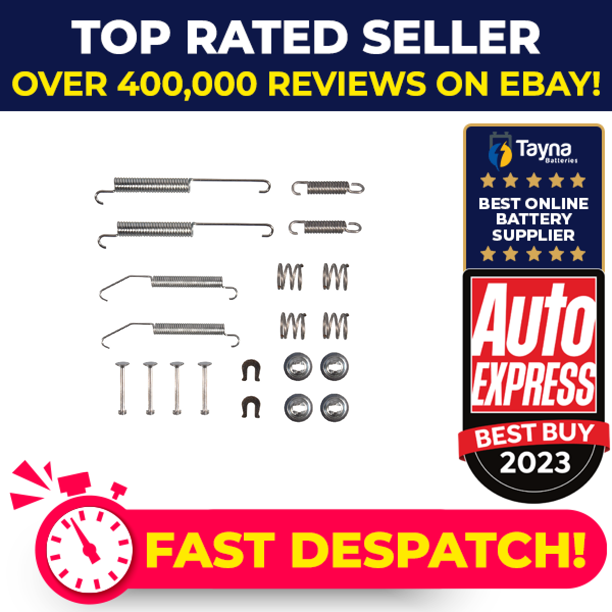 Brake Shoe Fitting Kit Rear ADBP410082 Blue Print BRKFITTINGKIT133 Quality New