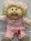 1989 KT Cabbage Patch Kids #19 Blonde Girl Doll Lemon Ponies Lots of Teeth