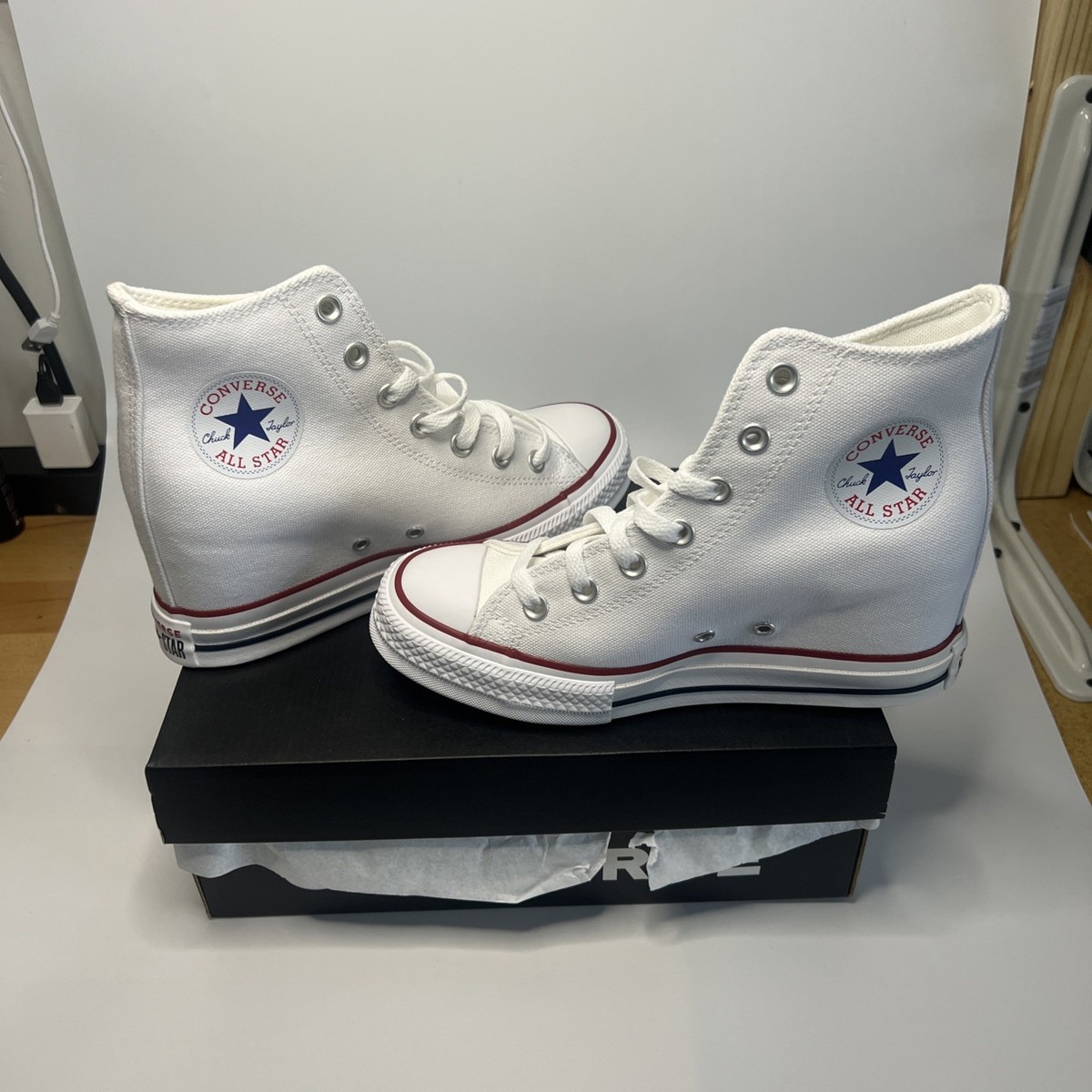 Converse Chuck Taylor All Star Wedge Platform Shoes Womens