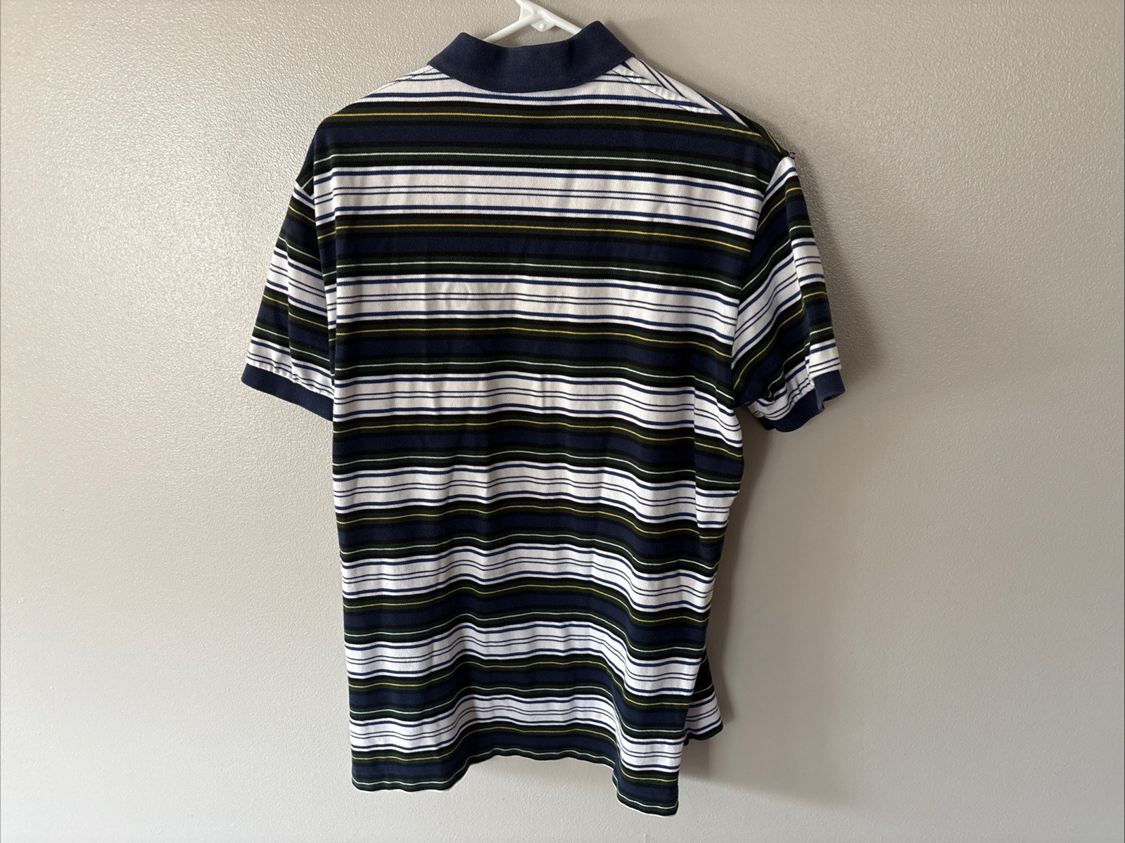 Polo Ralph Lauren camicia uomo media casual maglia rosso pony bianco blu verde righe