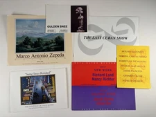 6 Art Exhibit Invitations Carla Stellwag Davis Quinn Zepeda Shee 1992-1996