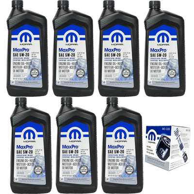#ad #ad Mopar MaxPro 5W 20 SAE Motor Oil Change Kit 7 Quarts Mopar MO 339 Filter $69.99