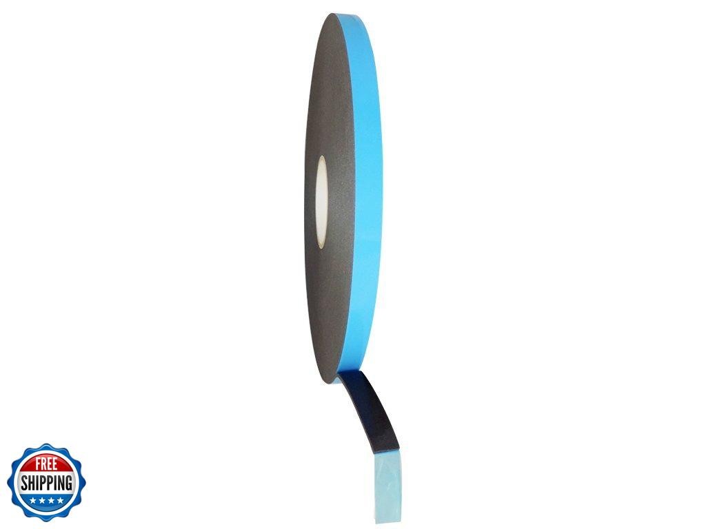 T.R.U. DC-PEF06P Black Double Coated Window Glazing Tape Weather Resistant: G