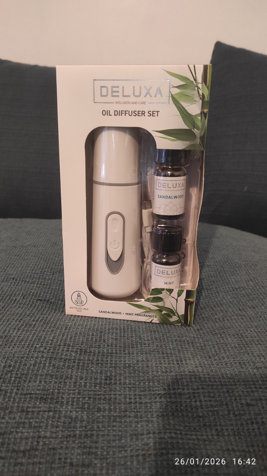Set diffuseur d'huile rechargeable de luxe en céramique avec boîte