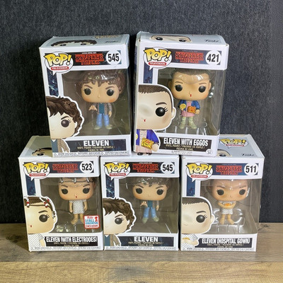Funko Pop! Stranger Things Eleven Exclusive Vinyl Figures Set 545, 511, 421, 523