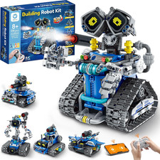 STEM Robot Building Kit with Remote Control Gifts for Boys 8-14  Coding Robotic