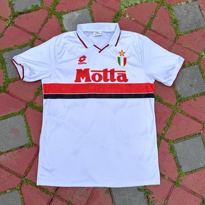 Vintage AC Milan Away Football Shirt Jersey 1993-1994 Lotto Motta