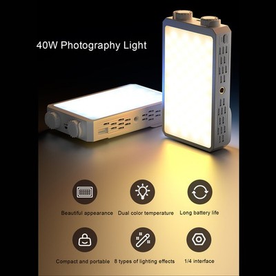 Portable 40W RGB LED Fill Light For Outdoor Photography BAK