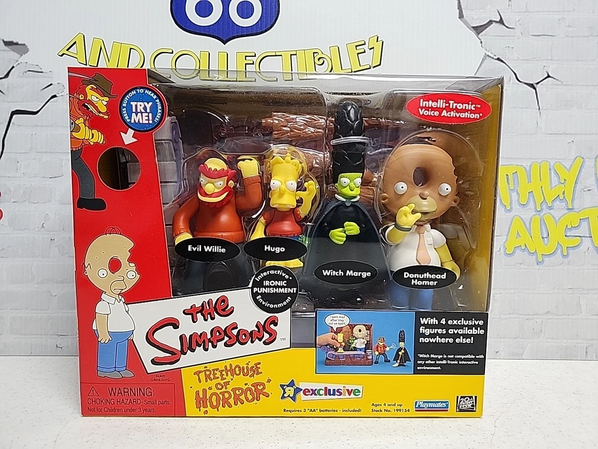 Les Simpsons, (de gauche) : Lou, Eddie, chef Clancy Wiggum, Bart