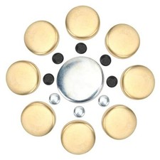 Freeze Plug Kit Brass Freeze Frost Plug Parts MPE-100BR Compatible with Chevy