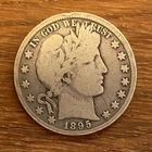 1895 Barber Half Dollar 50C – 90% Silver – Historic U.S. Coin – Circulated
