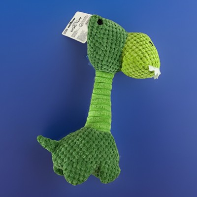 Paws n'More  Long Neck  Dinosaur Plush Stuffed  Dog Toy  Squeaker  NWT