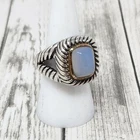 Vintage Filli Menegatti of Italy Sterling Silver & 18K Gold Accent Ring