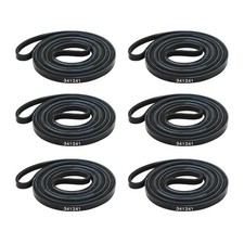 6Pcs 341241 Dryer Drum Belt For Whirlpool For Kenmore For KitchenAid For Roper