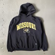 Vintage 1990 s Missouri Tigers Russell Athletic Hoodie Sweatshirt - XL