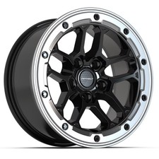 Set Of 4 Jeep Wrangler Gladiator 17x8 Machined Black Defiant Df01 Wheels