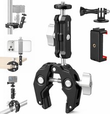 Super Clamp Camera Clamp Mount Monitor 360 Ballhead Magic Arm Double Ball Head