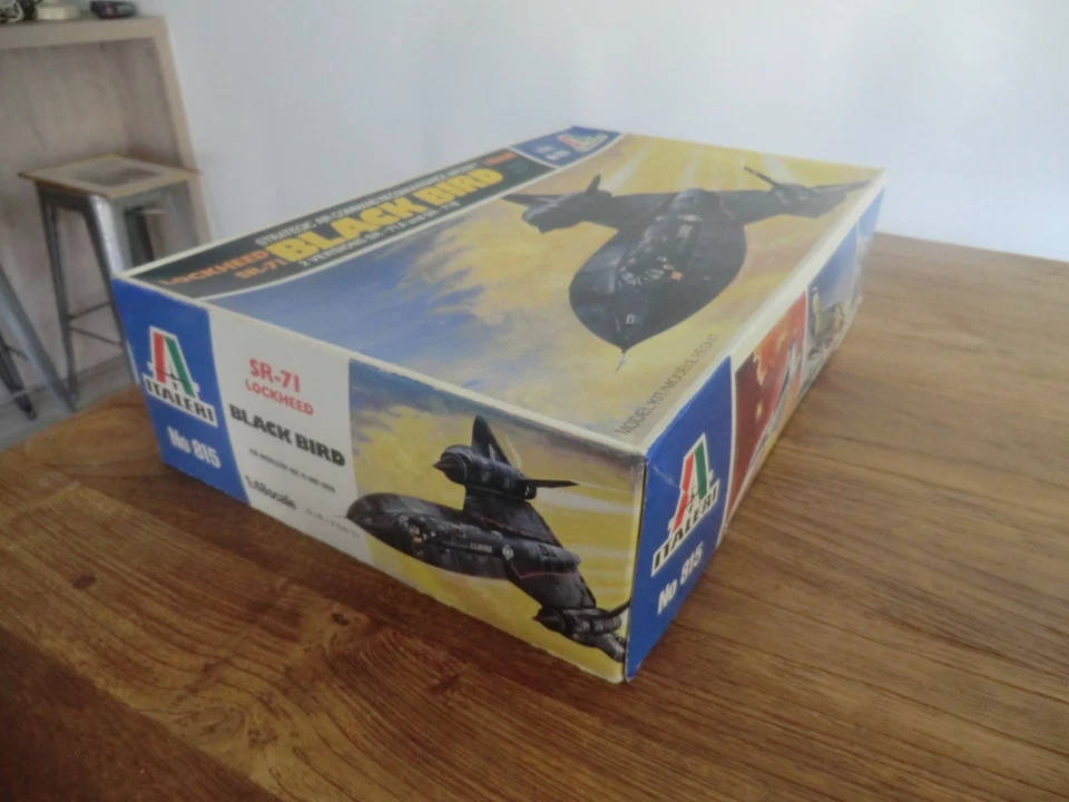 Gr Maquette AVION Lockheed SR 71 black bird italeri 1/48 + pointe en métal 70cm - Photo 4/4