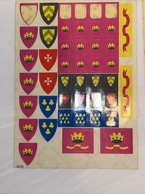 🔥🔥RARE🔥🔥LEGO Vintage 1978 #375/6075 Yellow Castle  ORIGINAL Sticker Sheets!