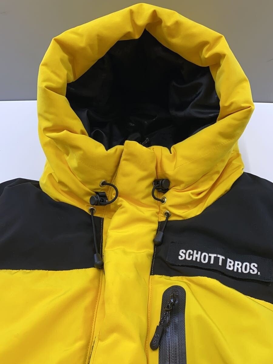 Schott XL Down Jacket Polyester Yellow Plain - image 7