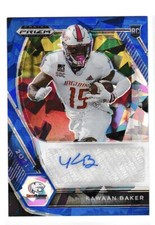 2021 Prizm Draft Kawaan Baker Blue Ice Prizm Rookie Auto RC #07/75 DPA-KAW