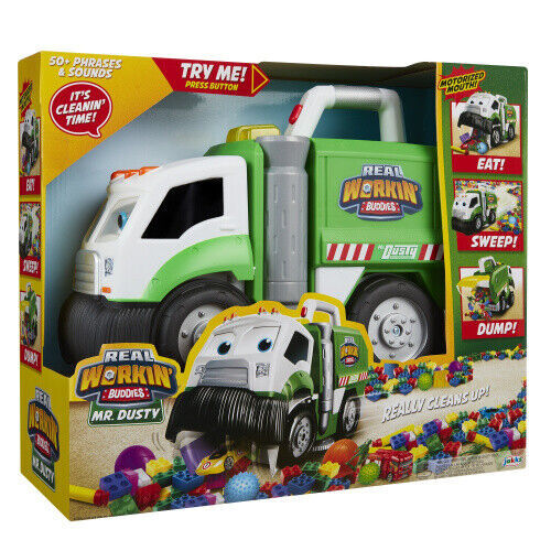 Real Workin' Buddies 58385 Garbage Truck Green/White for sale