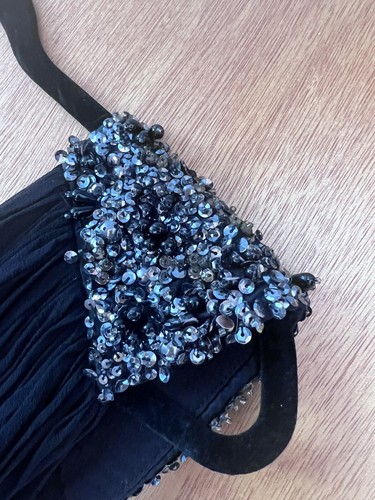 Schwarz Pailletten Neujahr Urlaub Cocktail Party FRANZÖSISCHE VERBINDUNG GRAINGER Kleid 4 $ 298 - Bild 5 von 8
