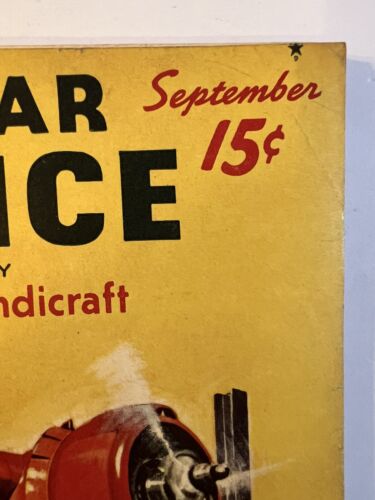 POPULAR SCIENCE MAGAZINE SEPTEMBER 1939- MECHANICS AND HANDICRAFT- VINTAGE - Picture 3 of 12