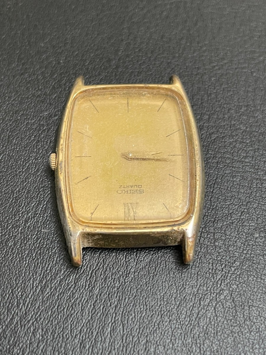 Vintage seiko tank SPRIT 1994年製　新品ベルト Vintage Seiko Tank 7430-5550 Thin Dress Model. Parts Repair. C165
