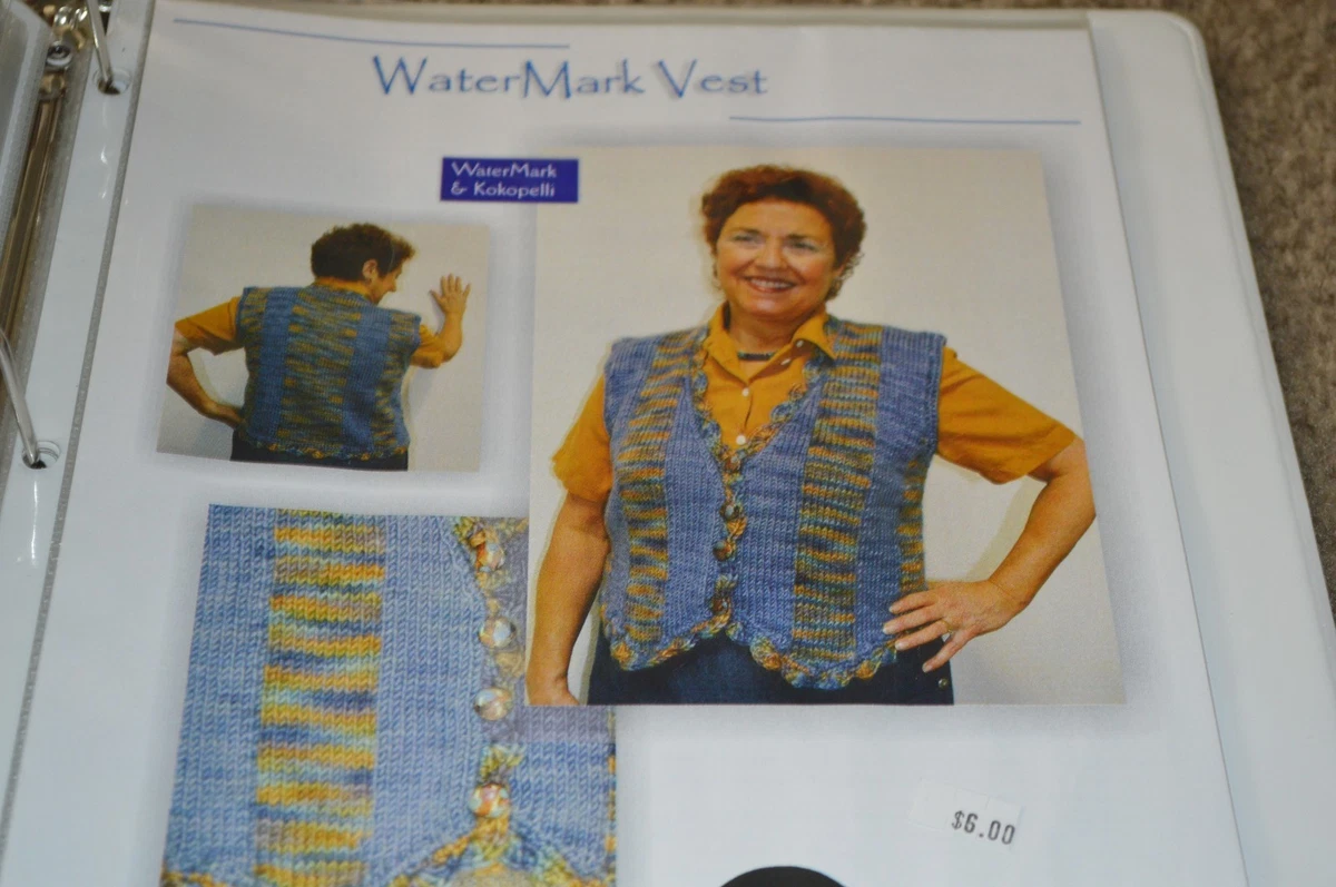 Fiesta Yarn Knitting Pattern Watermark Vest | eBay