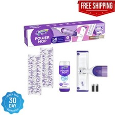 Swiffer PowerMop Multi-Surface Mop Kit for Floor Cleaning, Fresh Scent