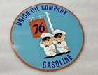 12in Union 76 Minuteman Gasoline MOTOR OIL Vintage Style Steel Sign Pump Plate