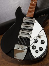Used Rickenbacker 325 V63 Jetglo 2001 Black Electric Guitars w/HC Free Shipping