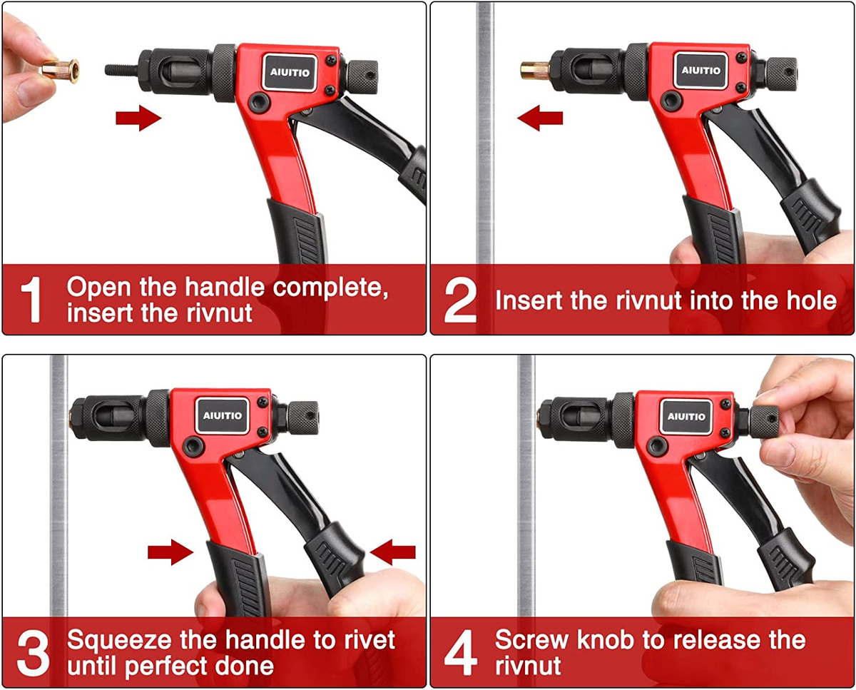 Grainger Rivnut Rivet Gun Rivnut Tool Kit With 150 Rivnuts – 14