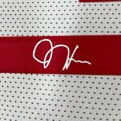 Framed Facsimile Autographed James Harden 33x42 White Reprint