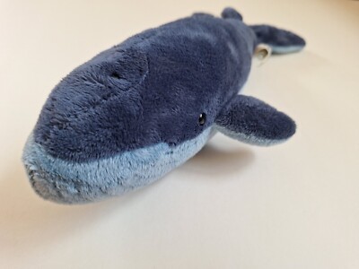 Kuscheltier Plüsch Wal Blauwal Blau ca. 25cm, sehr guter Zustand