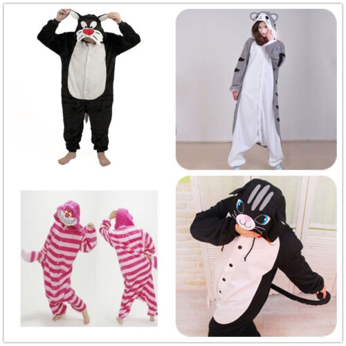 depth deep Habitat Cheshire Cheese Cat Onesiee Kigurumi Fancy Dress Costume Hoody Pyjamas  Sleepwear | eBay