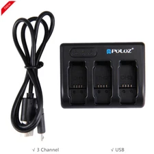 3-Channel Battery Charger Kit For GoPro HERO8 7/6/5 AHDBT-501 PU185