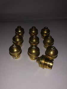 Eclairage Lampes Art Antiquites 1 Ancienne Douille Laiton Massif B22 Bague Et Contre Bague Ancienne Lampe Pec Nu