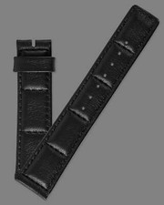 Ecclissi 20mm x 18mm Black Leather Strap 75385