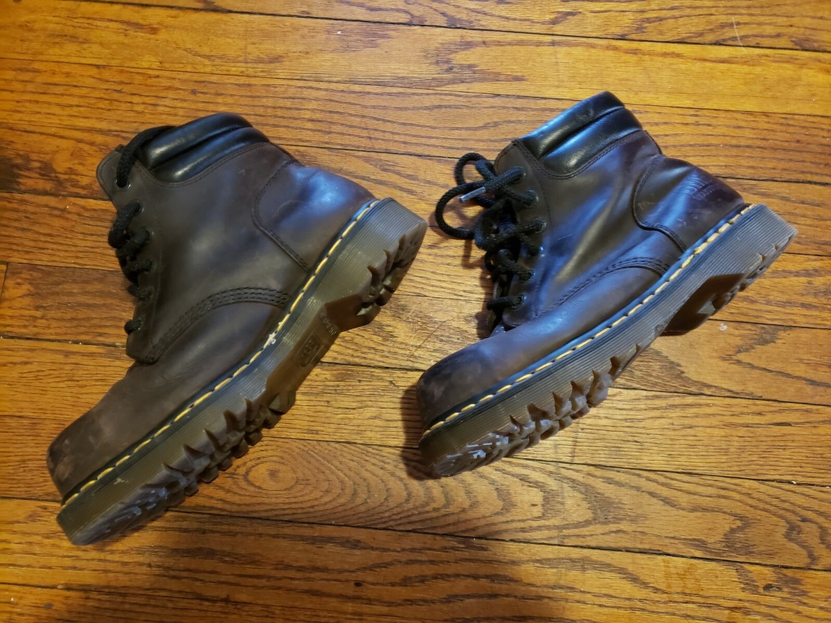 Dr marten STEEL TOE Work Boot Womens 10 men 8 grunge punk hipster