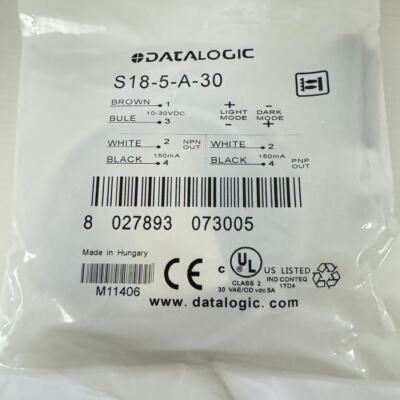 1PCS NEW FOR DATALOGIC S18-5-A-30 Photoelectric switch sensor