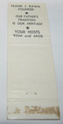 Matches Matchbook Cover Johnny's Cafe Restaurant Omaha, Nebraska NE Bull Steer — photo 3