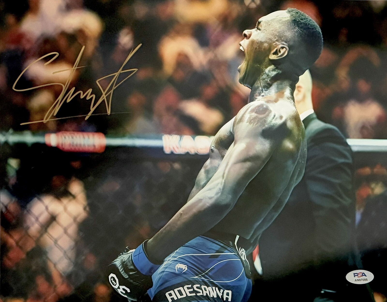 Israel Adesanya Signed Autographed UFC 11x14 Photo Stylebender PSA/DNA